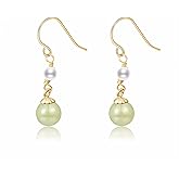 LOOYUUPEE Natural Hetian Jade Earrings for Women, Dainty Lucky Green Real Jade Charm Pendant Ear Jewelry Studs, Handmade Ear Jewelry Stud Earrings Drop Earrings for Mom Lover Her