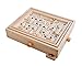 Topwon Wood Labyrinth Table Maze/Balance Board Table Maze Solitaire Game for Kids and Adults - Large - Great Gift