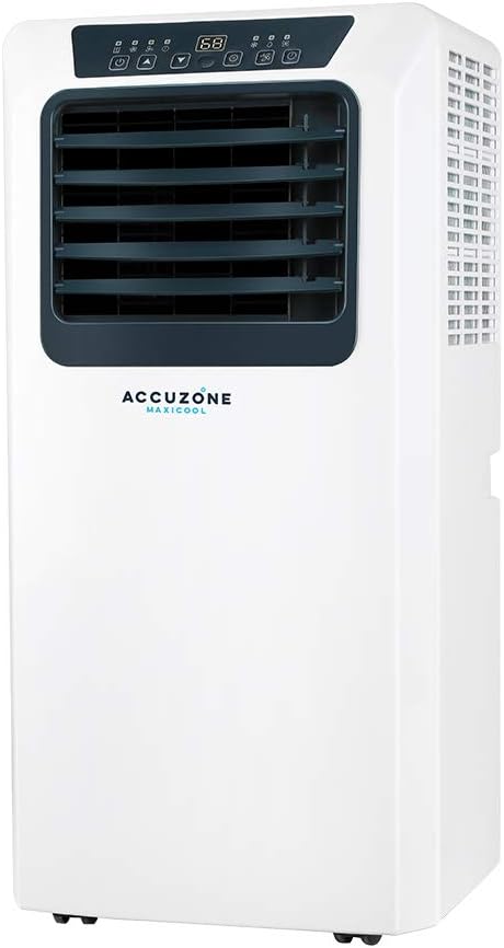 ACCUZONE Maxicool 11,000 BTU (SACC 6,000 BTU) Portable Air Conditioner 3-in-1 AC Portable, Dehumidifier, Fan for Rooms up to 350Sq ft.