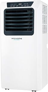 ACCUZONE Maxicool 11,000 BTU (SACC 6,000 BTU) Portable Air Conditioner 3-in-1 AC Portable, Dehumidifier, Fan for Rooms up to 350Sq ft.
