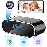 Spy Camera Hidden Camera with Video, 2 in 1 Clock Hidden Camera with app, 256GB Full HD 1080P Wireless Nanny Cam with Motion 