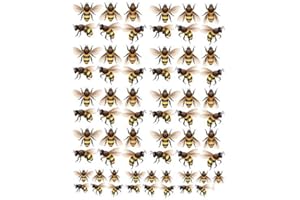 XPRESSIONDECALS Yellow Honey Bubble Bees - 12180 - Ceramic Decal - Enamel Decal - Glass Decal - Waterslide Decal - 3 Different Size Sheet (images) to Choose from. Choose either Ceramic (Enamel) or Glass Fusing Decals