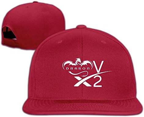 Hip-hop Dragon V2 SpaceX Fitted Hat Men Red Adjustable
