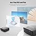 VisualGreat GP80 Projector, Portable Size Top Game Video Entertainment,1800 LMS LED Light Output Brightness for Home Theater 1080P Ready via Double USB To Achieve Your Movie at Your Family Party