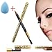 Sandistore 1 Set/5 PCS Leopard Makeup Pencil Eyeliner Pen Beauty Eye Shadow Eyebrow