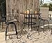 PHI VILLA Bar Height Bistro Table Outdoor Bar Table