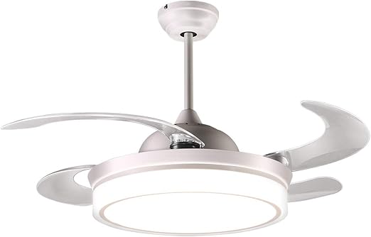 Amazon Com Reiga 44 Inch White Modern Ceiling Fan Retractable