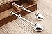 LeafLoveLife - Tea Infuser - Long Handle Stainless Steel Heart Shaped Tea Infuser Strainer Spoon - Set of 2- Dishwasher Safe