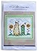 eGoodn Cross Stitch Stamped Kit Pre-Printed Pattern Sunflower and Cat, 11ct Aida Fabric Size 13 inches by 9.8 inches for Embroidery Needlework Art Crafts Lovers, No Frame