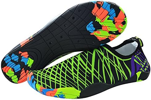 Barefoot Aqua Water Shoes Mens Womens Quick Dry Unisex Sports Lightweight Shoes with 14 Drainage Holes for Swim Surf Boating Beach Yoga Excise