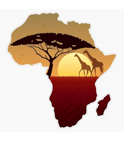 KENYA Keniaanse vlag, Oost-Afrika AFRIKAN 3 (75mm) Vinyl Bumper Stickers, Stickers x2