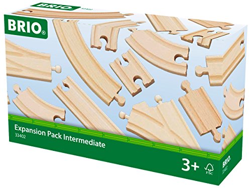 Brio Expansion Pack Intermediate Wooden Track Train Set - Made with European Beech Wood