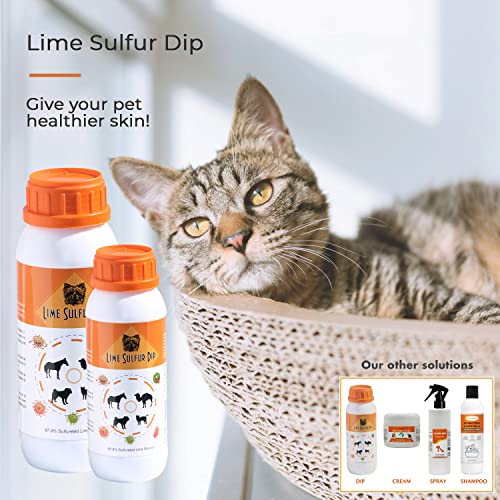 Classic's Lime Sulfur Dip (8 oz Extra Strength Formula Safe Solution for Dog, Cat, Puppy