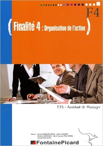 Amazonfr Finalité 4 Organisation De Laction Bts - 
