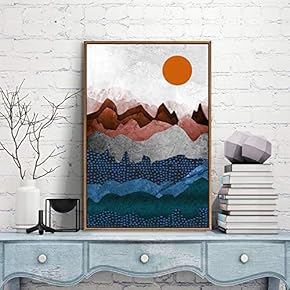 Framed Canvas Wall Art for Living Room, Bedroom City and Landscape Canvas Prints for Modern Home Decoration Ready to Hang - 16"x24" inches