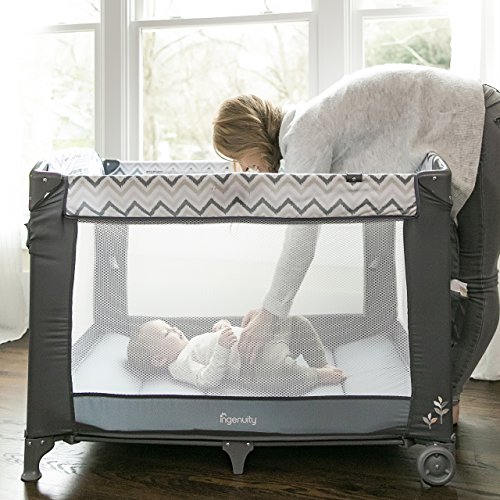 Ingenuity Smart and Simple Packable Portable Playard with Changing Table Braden Pricepulse