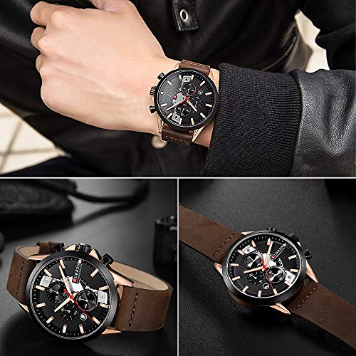 Reloj de pulsera para hombre Curren Reloj de cuarzo multifuncional impermeable - Imagen 5