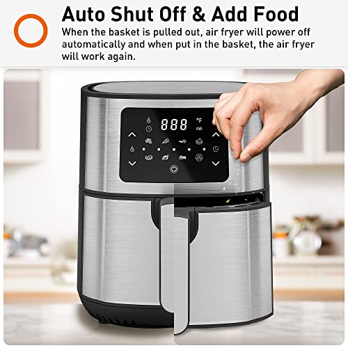 JOYOUNG Air Fryers 5.8Qt Big Capacity Air Fryer Toaster Oven, 8 Presets
