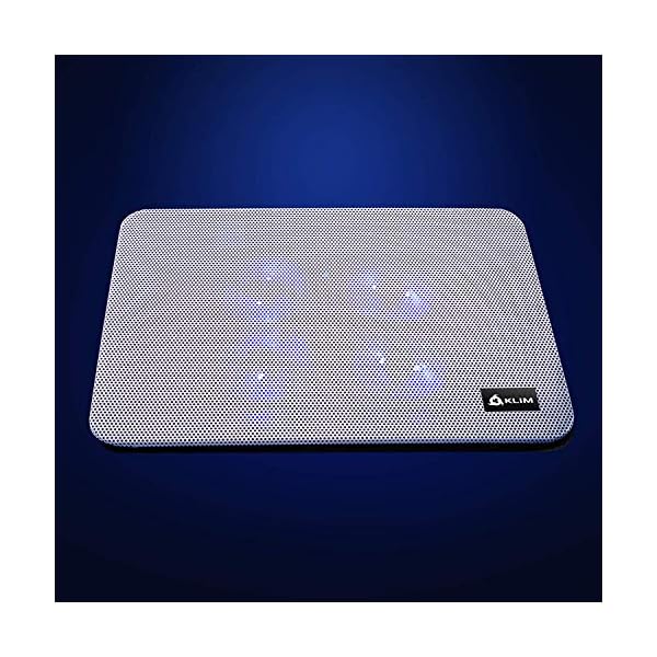 KLIM-Serenity-Laptop-Cooling-Stand-for-Laptop-11-to-156-inches-Perfect-for-Small-and-Medium-Laptops-Stable-And-Sturdy-Metal-Grid-Silent-Laptop-Cooling-Pad-NEW-2021-White KLIM Serenity + Laptop Cooling Stand for Laptop + 11 to 15.6 inches + Perfect for Small and Medium Laptops + Stable And…