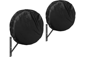 LSongSKY Industrial Wall Mount Fan Cover 2 Pack,600D Waterproof&Dustproof Cover Suitable for 30 Inch Wall Mount Fan,Industrial Pedestal Fan,Heavy Duty Outdoor Floor Fan Cover,Black