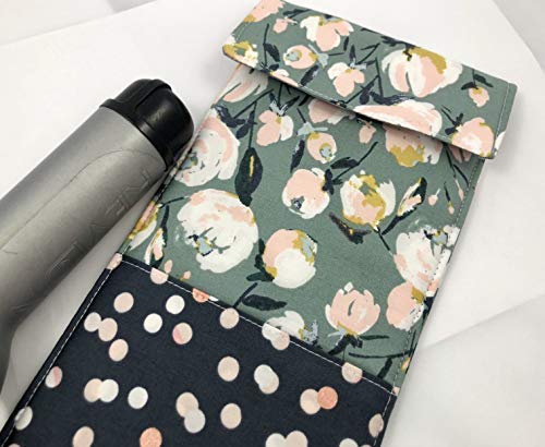 Curling Iron Holder Cover or Flat Iron Case - Everlasting Blooms Pink - Thumbnail 2