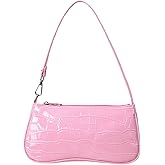 SweatyRocks Women's Small Crocodile Print Shoulder Bag Leather Clutch Purse Handbag with Zipper Closure