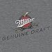 Tee Luv Miller Beer T-Shirt - Miller Genuine Draft Logo Shirt (X-Large) Charcoal Heather