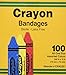 ASO Kid Design (Assorted Crayon) Plastic Adhesive Bandage Sterile .75 x 3 100 per Box