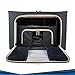 Set of Fabric Storage Boxes—Elegantly Organize Clothing, Shoes, Books and Household Accessories—Two Sizes in Oxford Cloth with Two Zippered Openings for Easy Access and Two Windows to View Contents