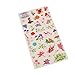 3 Sets(18 Sheets) Beautiful Flower Floral Transparent Stationery Sticker Planner Scrapbooking Diary Deco School Office Supplies Kawaii Stickers