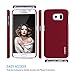 S6 Case, Galaxy S6 Case - TURATA [Slim Fit] Premium Coated Non Slip Surface [Red] Four Layer Paint Designed Hard Case for Samsung Galaxy S6 G9200 - Red
