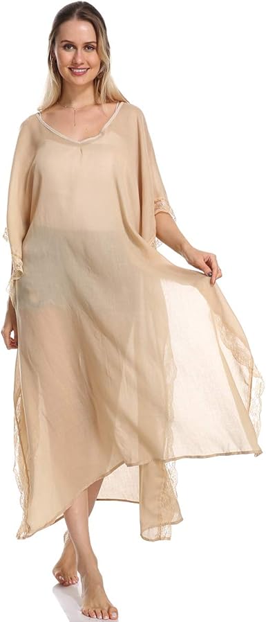 sheer caftan