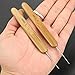 WSSROGY Set of 2 Dreadlock Crochet Hook Bamboo Crochet Hair Needle for Braid Craft 0.5mm 0.75mm