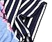 LOSRLY Women Floral Printed Tops Striped Blouse Short Sleeve T Shirt with Pocket-Light Purple XL 16 18
