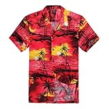 Palm Wave Men's Hawaiian Shirt Aloha Shirt