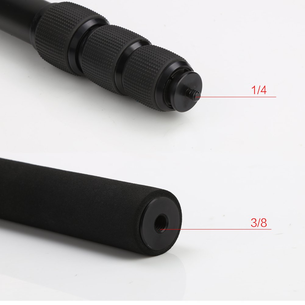 Koolertron Lightweight Boom pole with Easy Twist Locks and