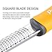 Cheese Grater & Zester, Stainless Steel Blade + Protective Cover - Cheese, Lemon, Chocolate & Vegetables Grater, Simi-Soft,Ergonomically Designed Handle for Comfort (yellow)