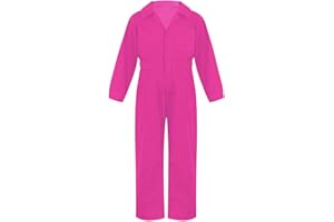 Jizyo Kids Boys All In One Overalls Full Body Cargo Coveralls Solid Color Twill Boilersuit Catsuit Casual Jumpsuit Dungarees
