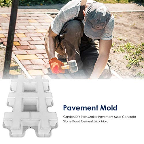 Walk Maker Reusable Concrete Path Maker Molds Garden DIY Path Maker Pavement Mold Concrete Stone Road Cement Brick Mold - Thumbnail 5