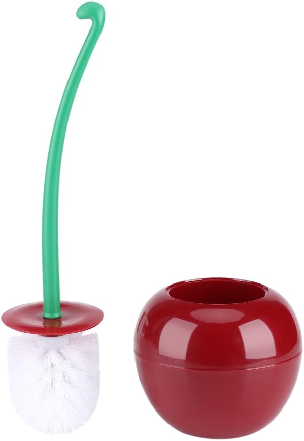 Fdit Toilet Brush Creative Lovely Cherry Shaped Toilet Bowl