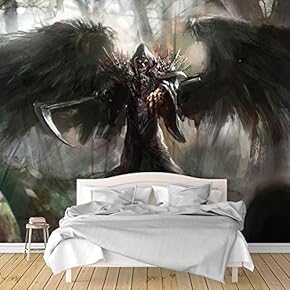 Wall Murals for Bedroom Dark Evil Dragon Removable Wallpaper Peel and Stick Wall Stickers - 66x96 inches
