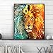 DIY 5D Diamond Painting Kits for Adults Full Drill Cross Stitch Arts Craft Supply for Home Wall Decor 30x40cm（Colorful Lion）