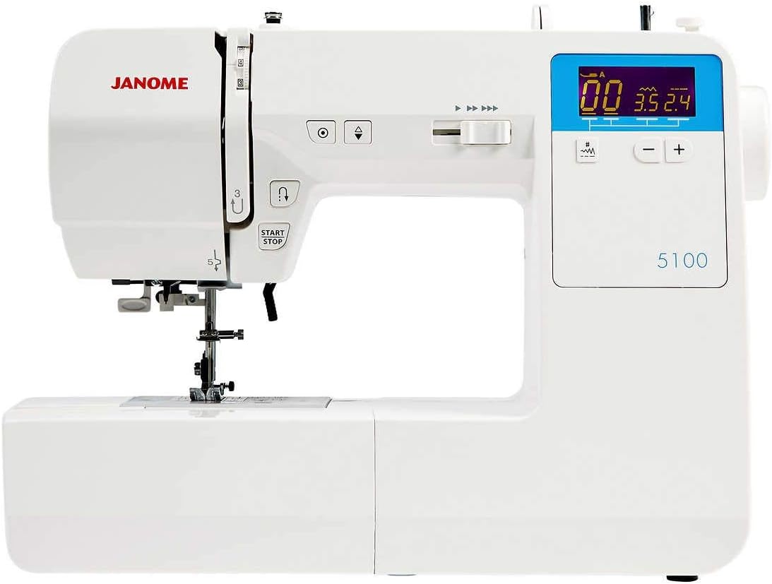Janome Computerized Sewing Machine. 100 Stitch LCD Screen Designs