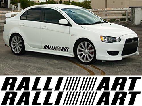 MITSUBISHI RALLIART DOOR GRAPHIC (Fluorescent Blue)