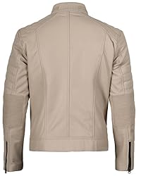 Decrum Leather Jacket New Year 2025 - Beige Leather