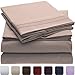 Mellanni King Sheets Set - 4 PC Iconic Collection Bedding - Hotel Luxury, Extra Soft, Cooling Bed Sheets - Wrinkle, Fade, Stain Resistant (King, Tan)