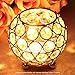 VINCIGANT Gold Decorative Candle Lantern/Tealight Candle Holders Bling Decorated Candy Bowls Dinning Room Office Table Centerpieces