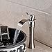 Votamuta Waterfall Spout Single Handle Bathroom Sink Vessel Faucet Mixer Tap Lavatory Faucets Tall Body,Brushed Nickel