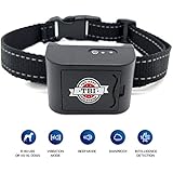 [New 2019 Humane] Mini Bark Collar Vibration for Small, Medium Dogs up to 80 LBS with New Upgraded Smart Chip - Best Intelligent Dog Anti-Barking Collar w/Beep/Vibration Modes for Dogs 5-80 LBS