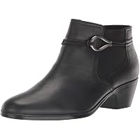 Stivali MUK LUKS Yellowstone Yeats Donna, Nero, Tacco A Blocco E Dettaglio Fibbia, Suola Memory Foam, Taglia 40 EU